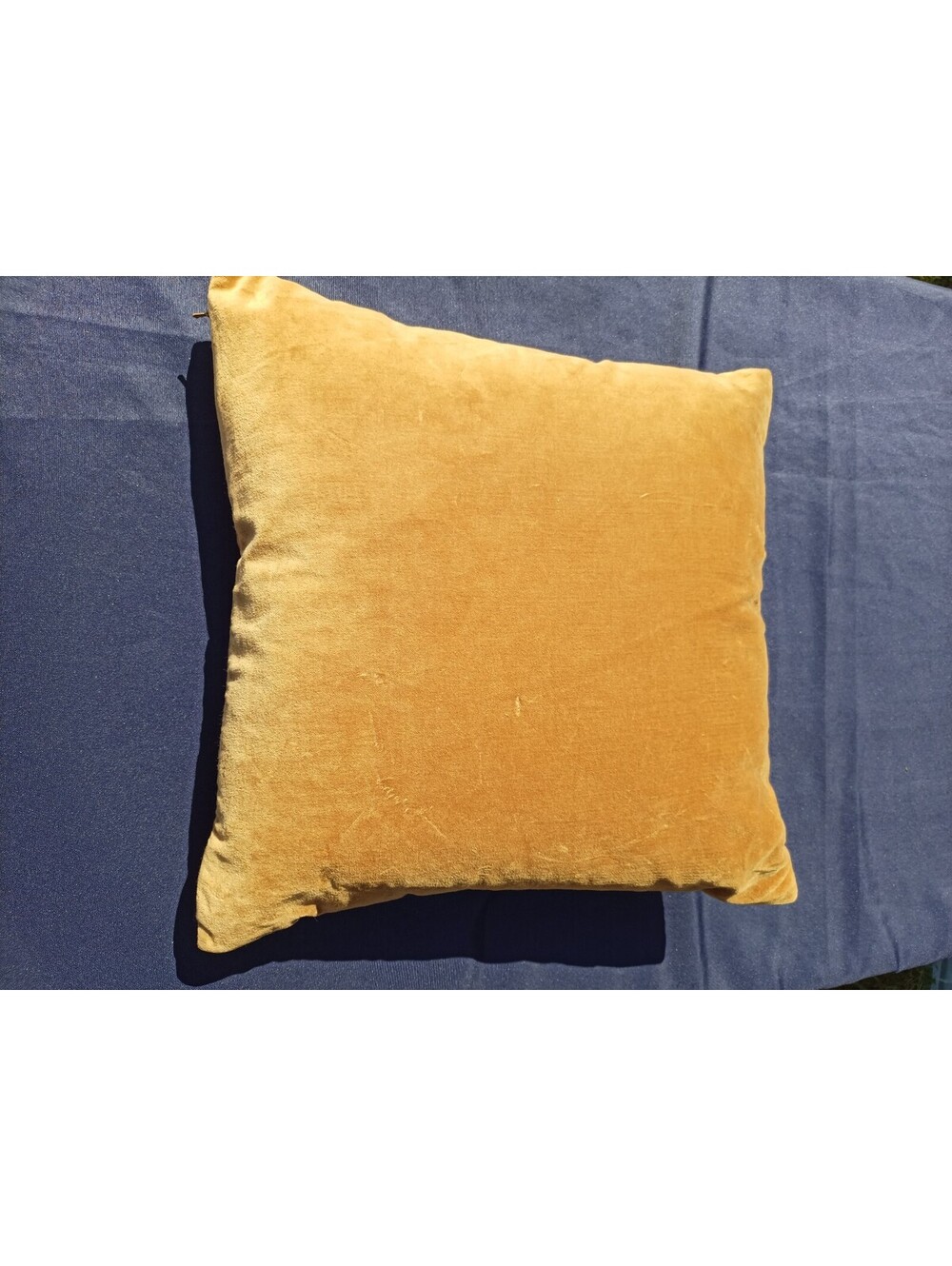 Burnt Orange Velvet Throw Pillow 18"